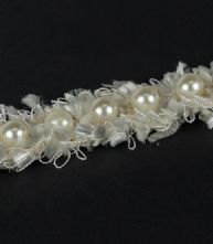 25mm Ivory Pearl Trim or Straps